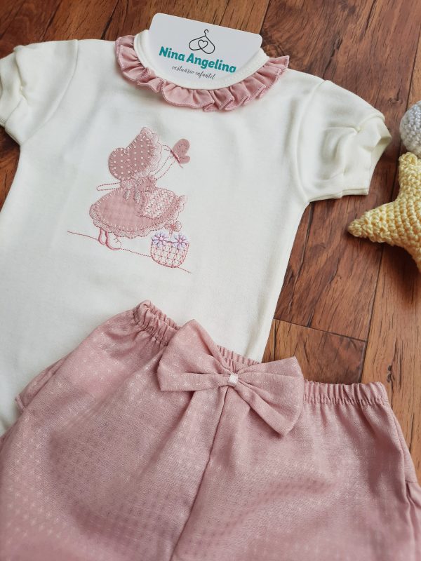Conjunto Body e Shorts Camponesa