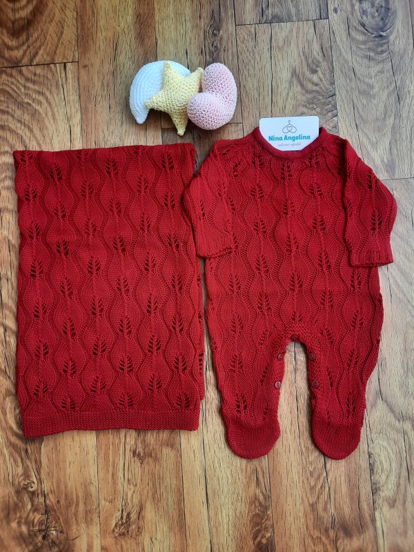 Saída de maternidade em tricot Delicate