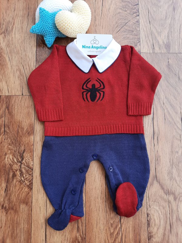Macacão em Tricot Heróis- Homem Aranha