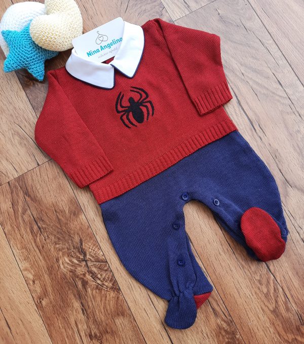 Macacão em Tricot Heróis- Homem Aranha