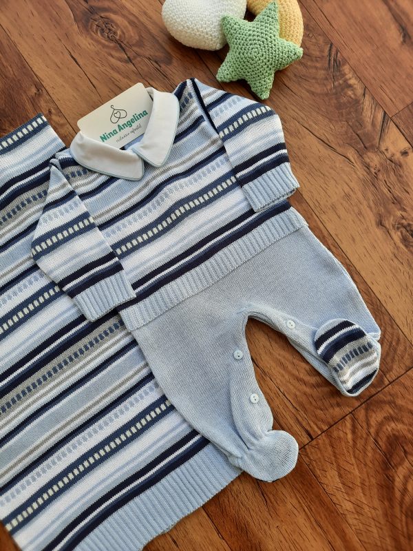 Saída de maternidade em tricot Bento