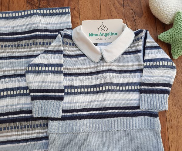 Saída de maternidade em tricot Bento