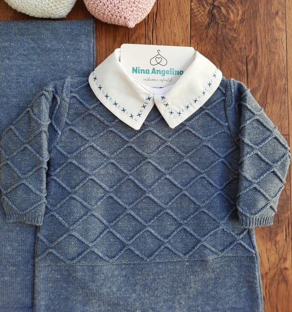 Saída de maternidade em tricot Cris