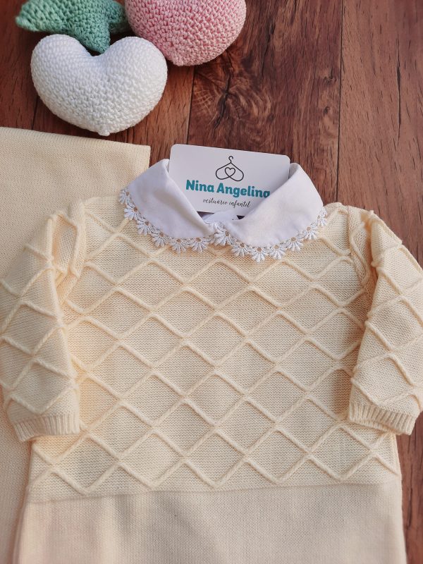 Saída de maternidade em tricot Cris