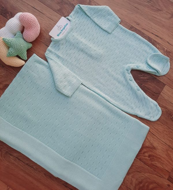 Saída de maternidade em tricot Candy- Unissex
