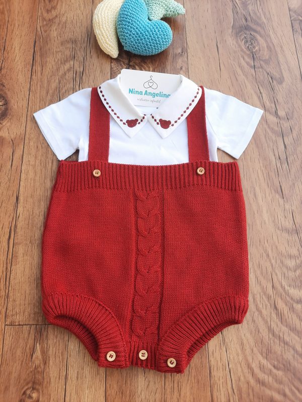 Macacão Curto Jumper Tricot com Body