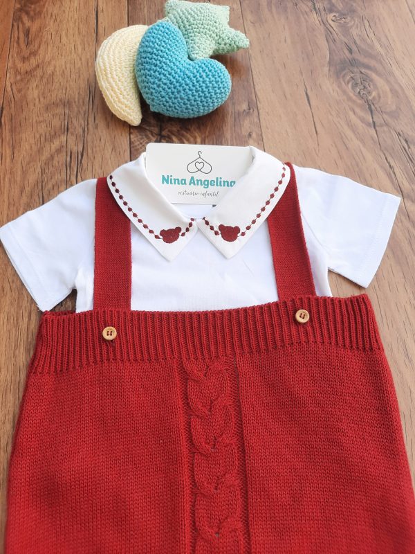 Macacão Curto Jumper Tricot com Body