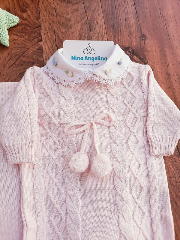 Saída de maternidade Tricot Pompom