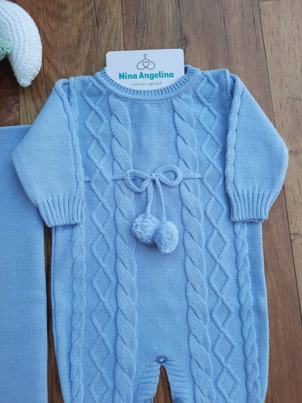 Saída de maternidade Tricot Pompom