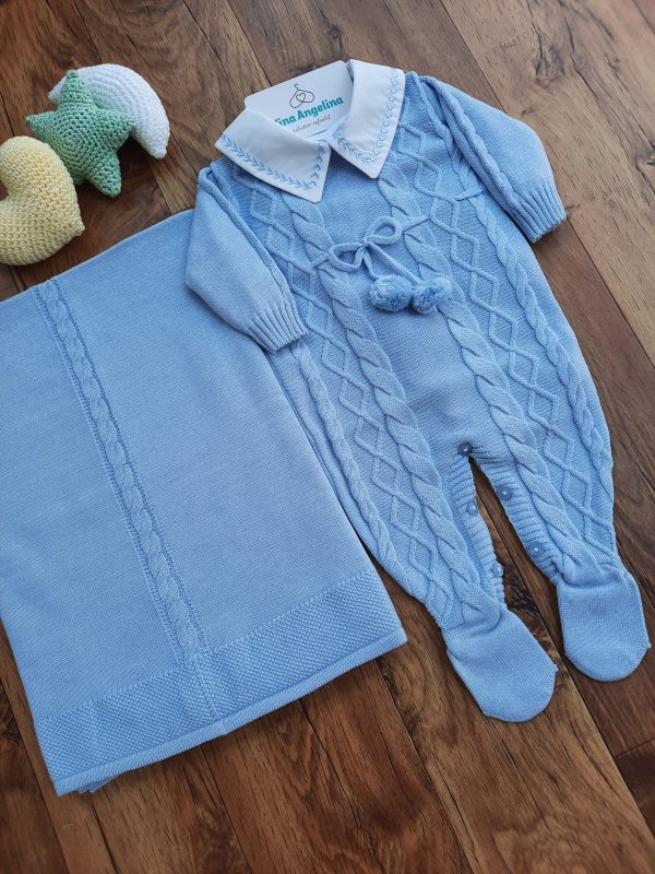 Saída de maternidade Tricot Pompom