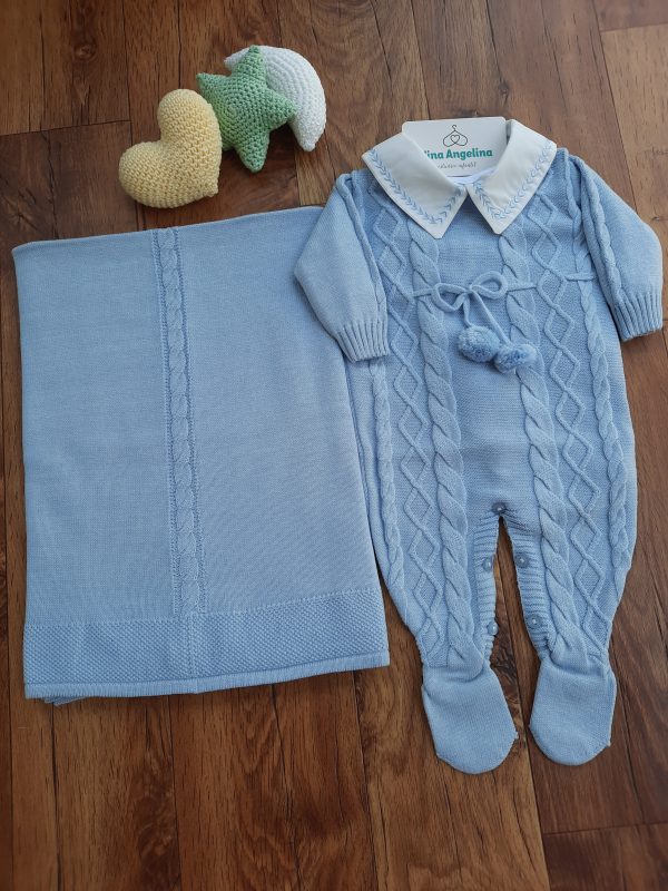 Saída de maternidade Tricot Pompom