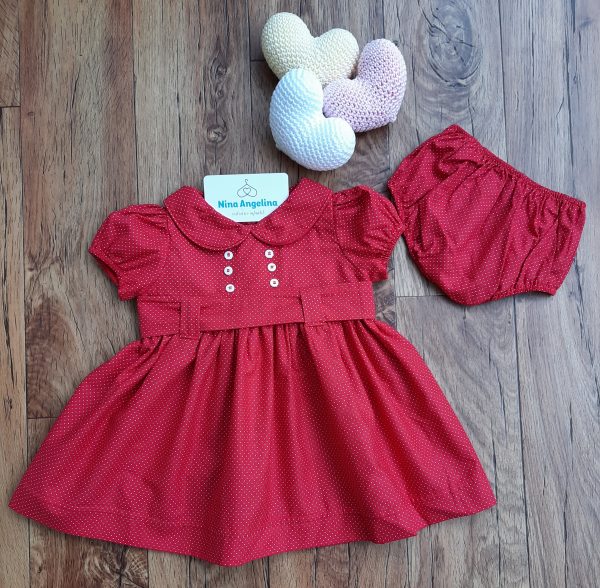 Vestido em algodão rodado Bonequinha