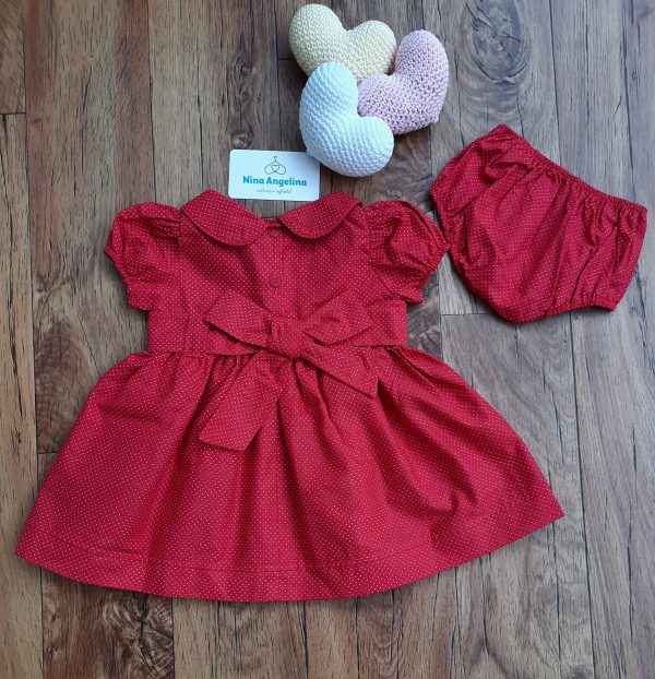 Vestido em algodão rodado Bonequinha