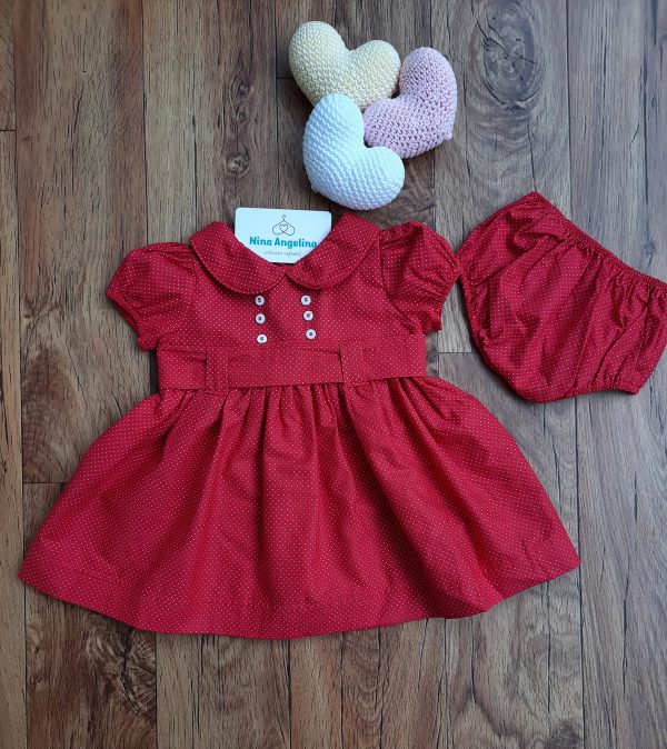 Vestido em algodão rodado Bonequinha