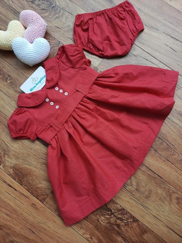 Vestido em algodão rodado Bonequinha