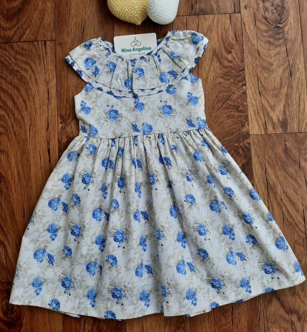 Vestido em algodão rodado, Floral Encanto