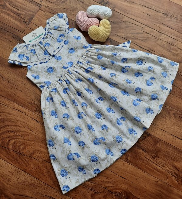Vestido em algodão rodado, Floral Encanto
