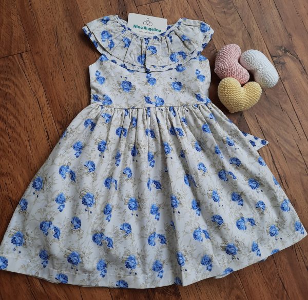 Vestido em algodão rodado, Floral Encanto