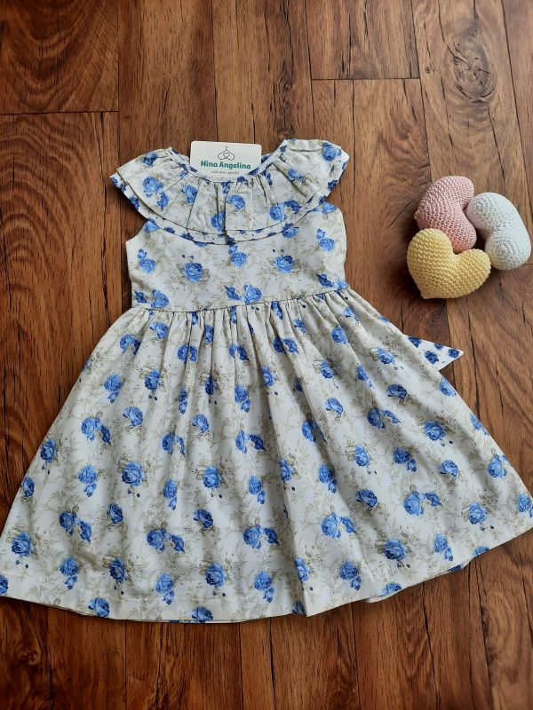Vestido em algodão rodado, Floral Encanto