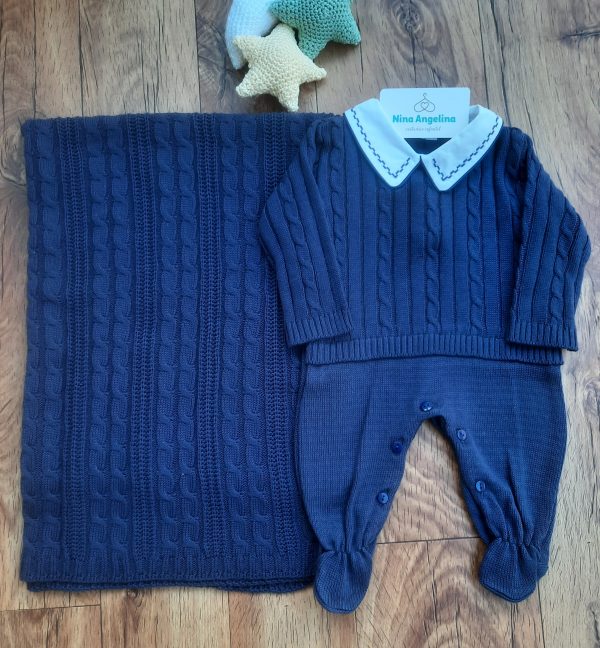 Saída de maternidade em tricot Romeu