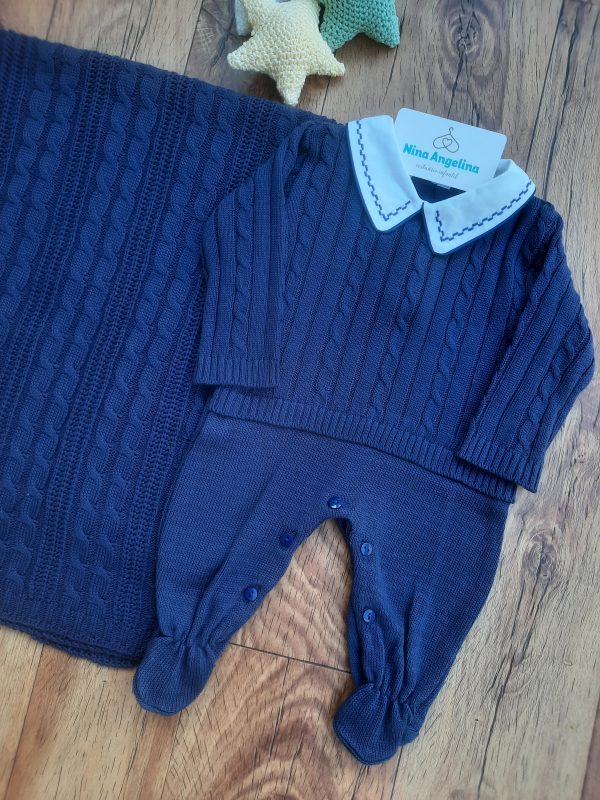 Saída de maternidade em tricot Romeu