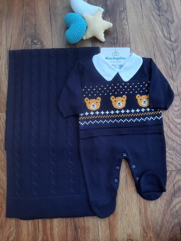 Saída de maternidade em tricot Brothers