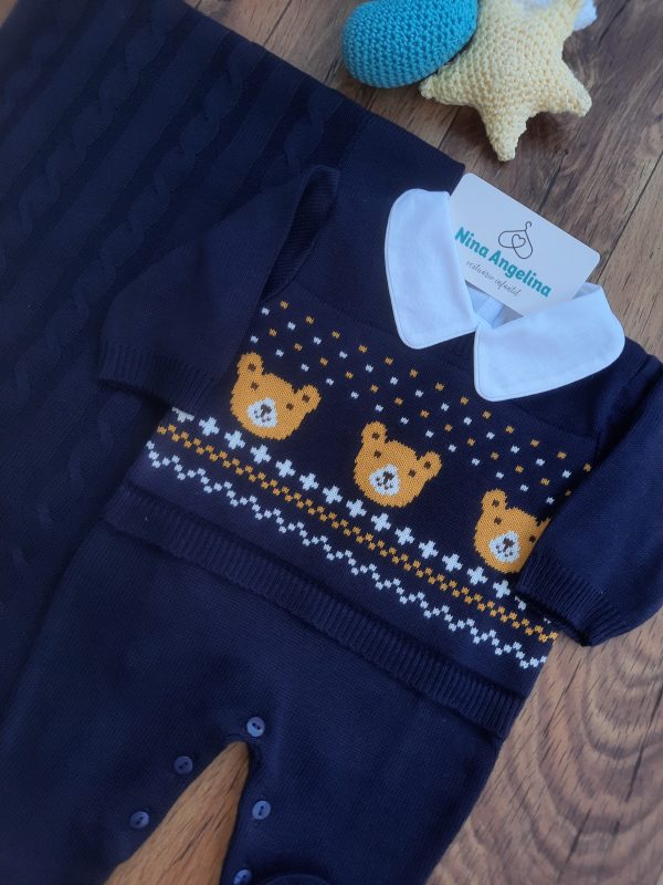 Saída de maternidade em tricot Brothers