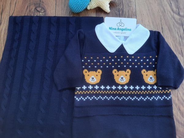 Saída de maternidade em tricot Brothers