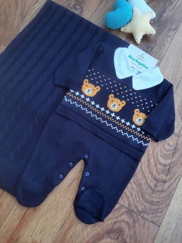 Saída de maternidade em tricot Brothers