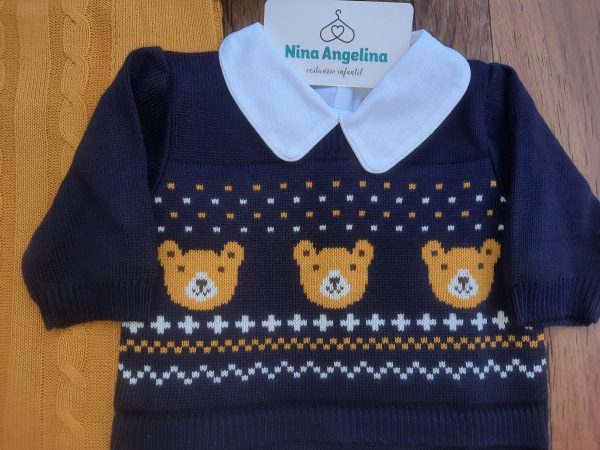 Saída de maternidade em tricot Brothers