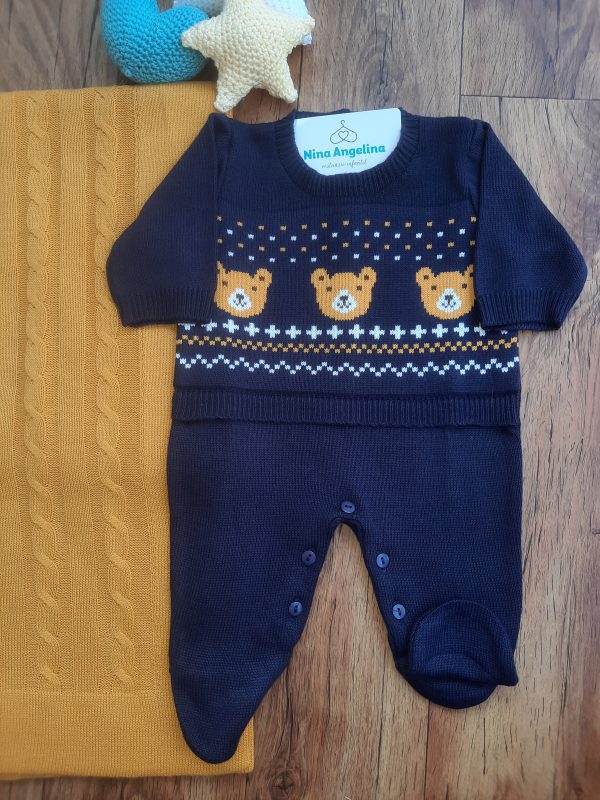 Saída de maternidade em tricot Brothers