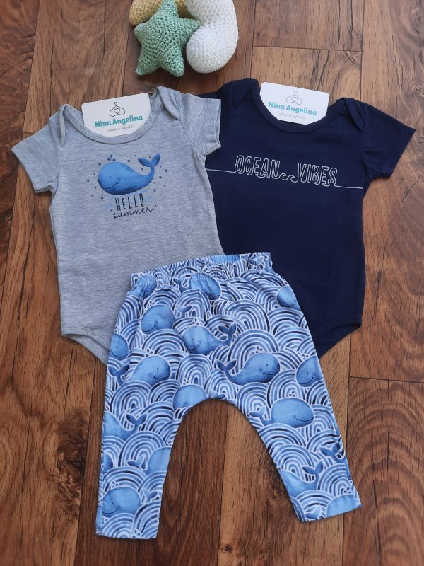 Conjunto 2 Bodies e Calça Saruel Ocean