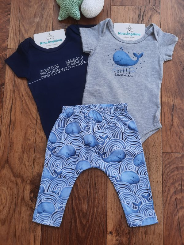 Conjunto 2 Bodies e Calça Saruel Ocean