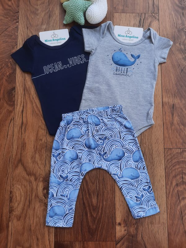 Conjunto 2 Bodies e Calça Saruel Ocean