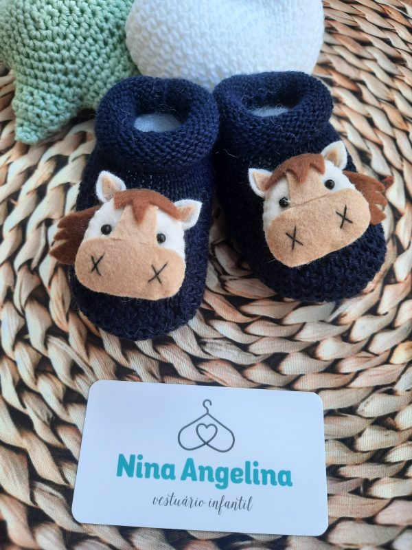 Sapatinho em Tricot Cavalinho