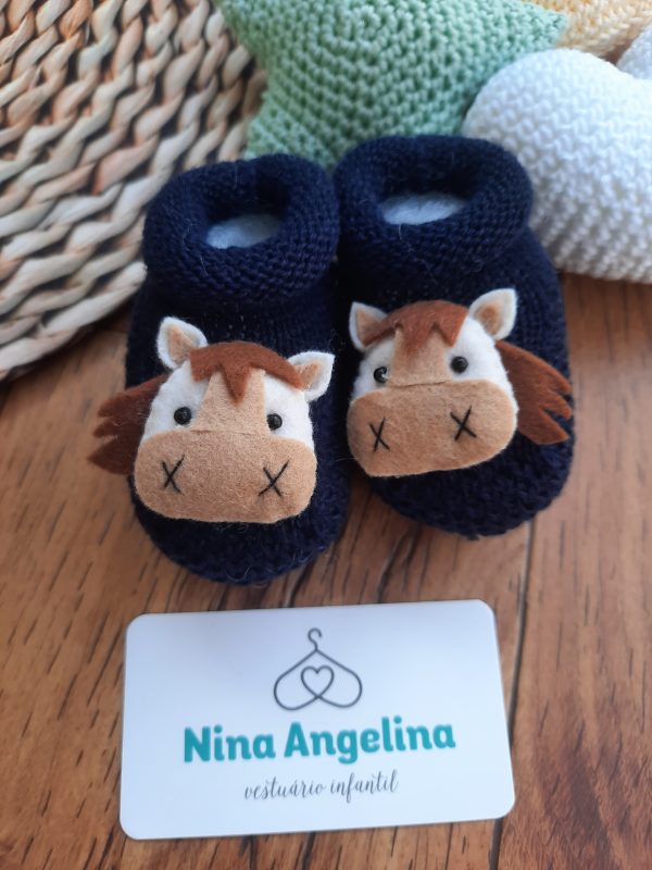 Sapatinho em Tricot Cavalinho
