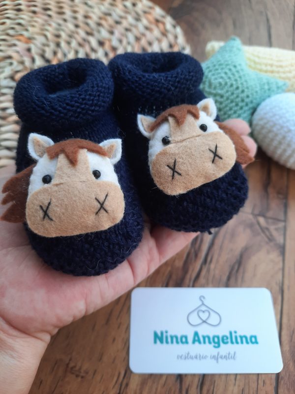 Sapatinho em Tricot Cavalinho
