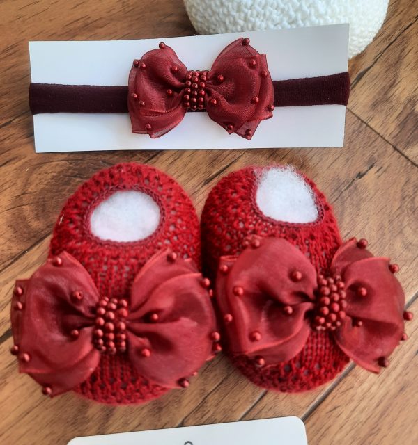 Sapatinho em Tricot + Tiara Paola