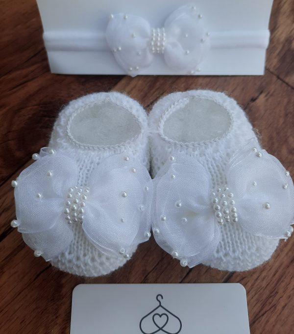 Sapatinho em Tricot + Tiara Paola