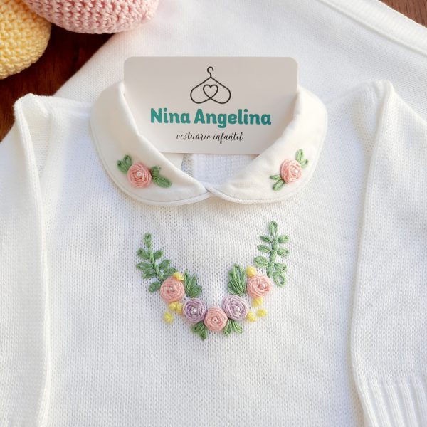 Saída de maternidade em tricot Angélica