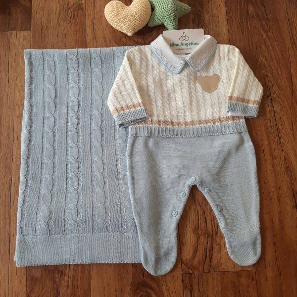 Saída de maternidade em tricot Classic Bear